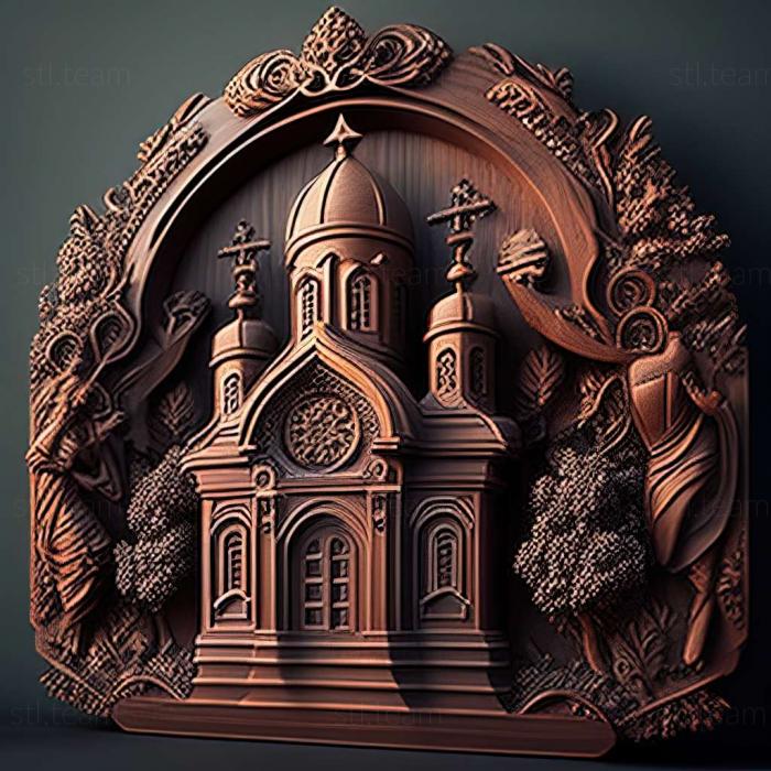 3D модель Православная Церковь (STL)